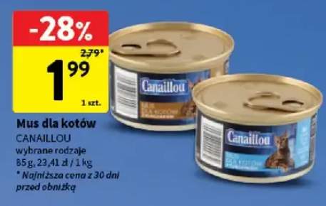 Mus dla kotów z łososiem Canaillou