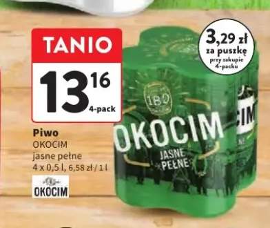 Piwo Okocim Jasne Pełne 4-pak 500 ml