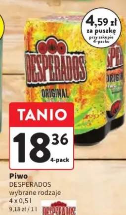 Piwo Desperados wybrane rodzaje 4-pak 500 ml