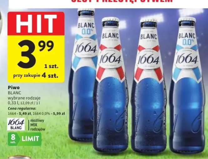 Piwo bezalkoholowe 1664 Blanc 0,0%