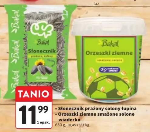 Orzeszki ziemne smażone solone wiaderko Bakal