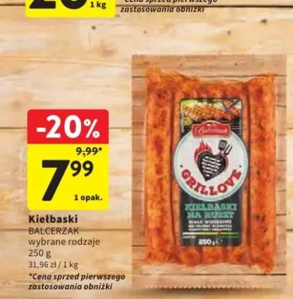 Kiełbaski na ruszt białe wędzone Balcerzak