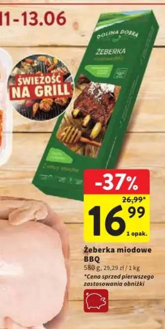 Żeberka miodowe BBQ Dolina Dobra