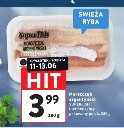 Morszczuk argentyński filet bez skóry Super Fish