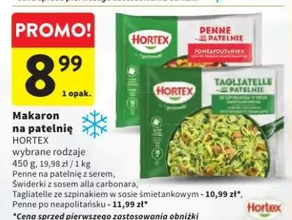 Makaron na patelnię Tagliatelle ze szpinakiem w sosie śmietankowym Hortex