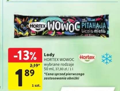 Lody Hortex Wowoc Pitahaja liczi & mięta