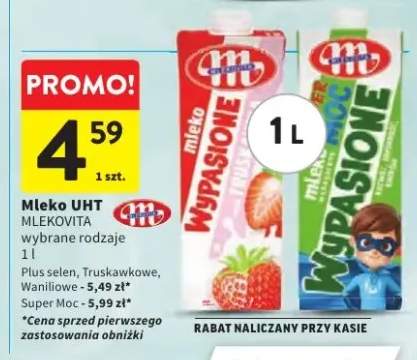 Mleko UHT smakowe Mlekovita Wypasione plus selen