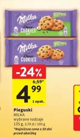 Ciastka Pieguski Milka