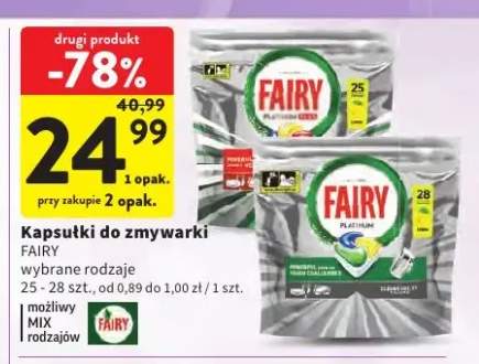 Kapsułki do zmywarki Fairy Platinum