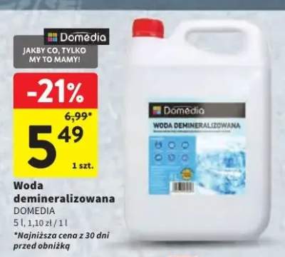 Woda demineralizowana Domedia