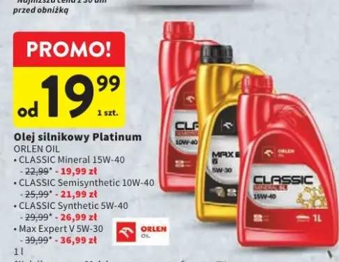 Olej silnikowy Platinum Orlen Oil Max Expert V 5W-30