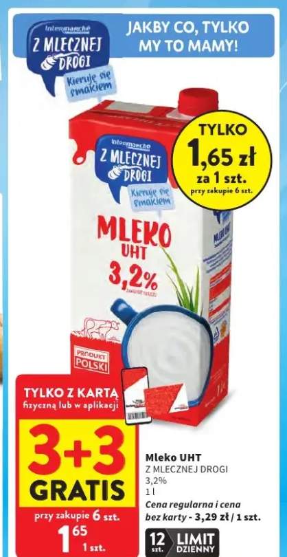 Mleko UHT Z Mlecznej Drogi 3,2%