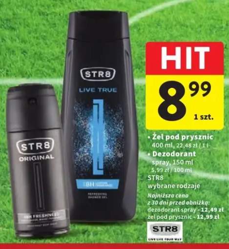 Żel pod prysznic STR8 Live True +1 wariant