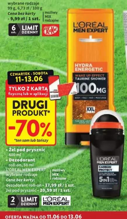 Żel pod prysznic L'Oreal Men Expert Hydra Energetic +1 wariant