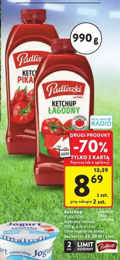 Ketchup pikantny Pudliszki +1 wariant