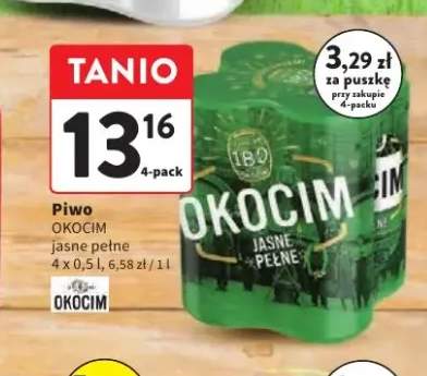 Piwo Okocim Jasne Pełne 4-pak 500 ml