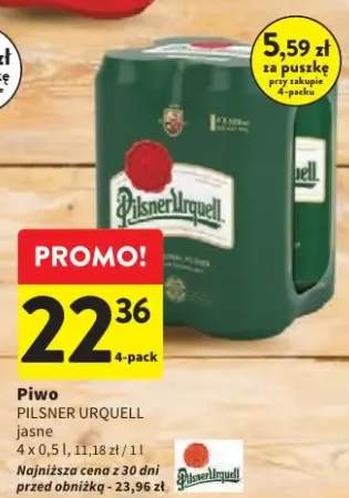 Piwo Pilsner Urquell Jasne 4-pak 500 ml