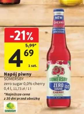 Napój piwny bezalkoholowy Somersby Zero Sugar Cherry