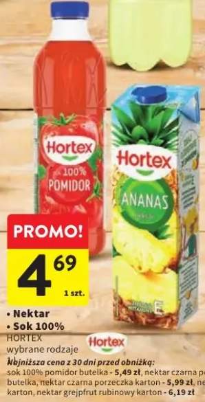 Sok 100% pomidor Hortex +3 warianty