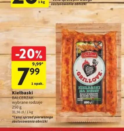 Kiełbaski na ruszt białe wędzone Balcerzak