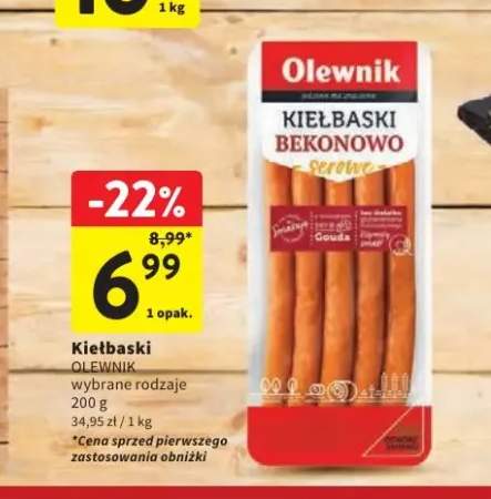Kiełbaski bekonowo-serowe Olewnik