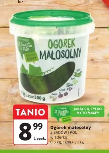 Ogórek małosolny Z Sadów i Pól wiaderko