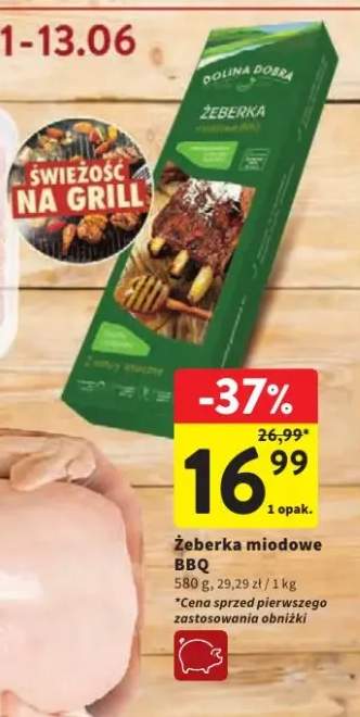 Żeberka miodowe BBQ Dolina Dobra