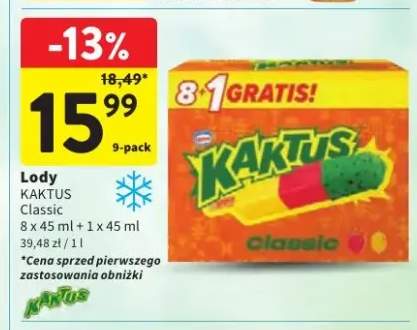 Lody Kaktus Classic 9-pak