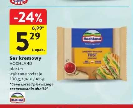 Ser kremowy plastry Hochland