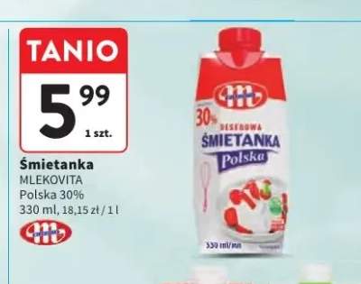 Śmietanka Mlekovita Polska 30%