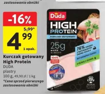 Kurczak gotowany w plastrach Duda High Protein
