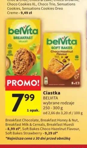 Ciastka belVita Breakfast Chocolate +5 wariantów