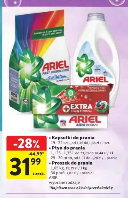 Płyn do prania Ariel +2 warianty