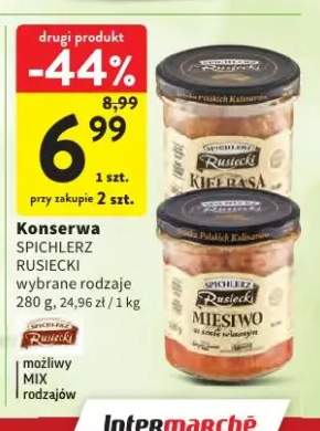 Konserwa Mięsiwo w sosie własnym Spichlerz Rusiecki +1 wariant