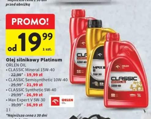 Olej silnikowy Platinum Orlen Oil Classic Mineral 15W-40 +3 warianty