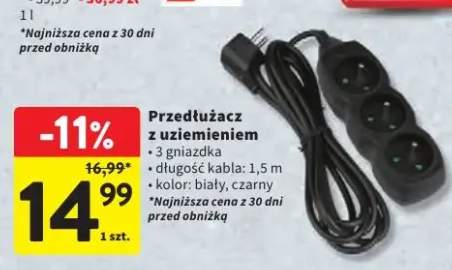 Przedłużacz z uziemieniem