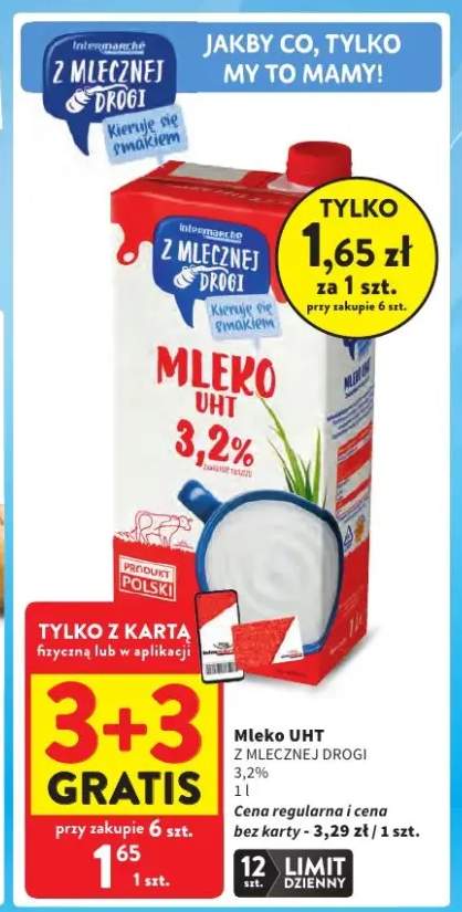 Mleko UHT Z Mlecznej Drogi 3,2%