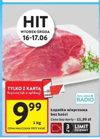 Łopatka wieprzowa bez kości