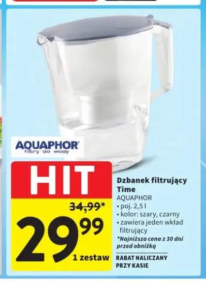 Dzbanek filtrujący AQUAPHOR Time 2,5 l