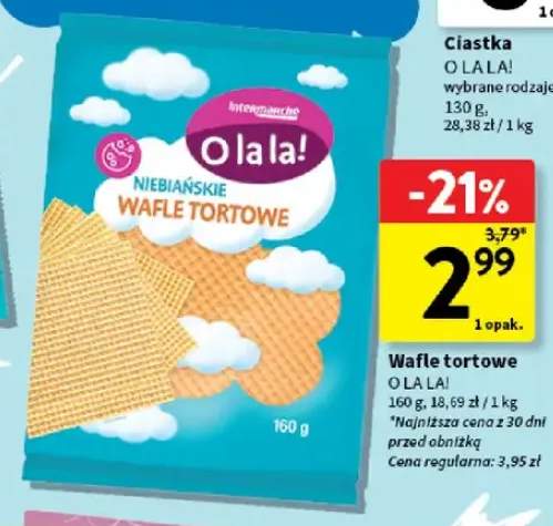 Wafle tortowe Niebiańskie Wafle Tortowe O la la!