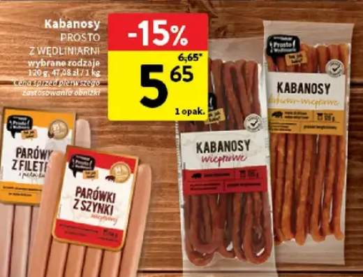 Kabanosy wieprzowe Prosto z Wędliniarni +1 wariant