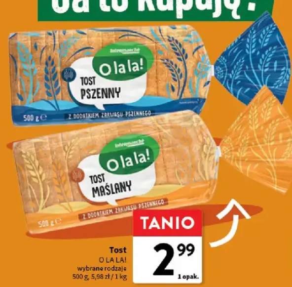 Tost pszenny O la la! +1 wariant