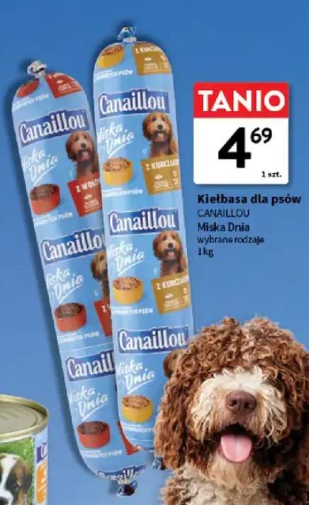 Kiełbasa dla psów Canaillou Miska Dnia z wołowiną +1 wariant