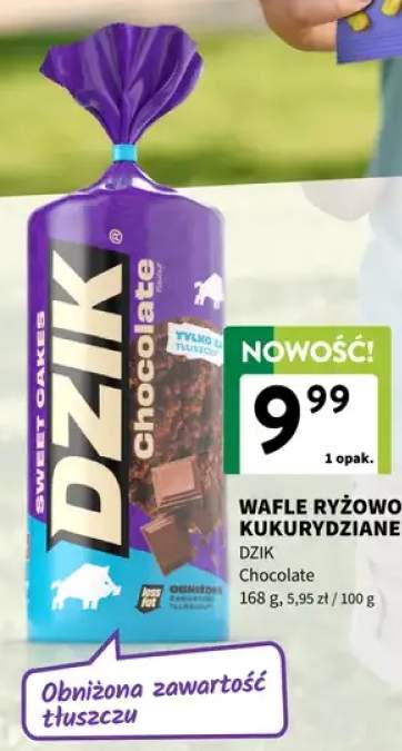 Wafle ryżowo-kukurydziane Dzik Chocolate