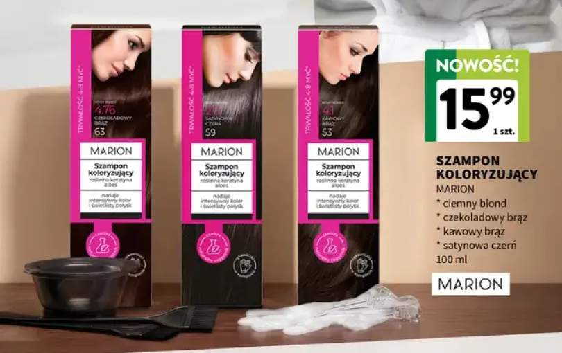 Szampon koloryzujący Marion ciemny blond +3 warianty