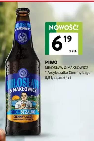 Piwo bezalkoholowe Miłosław & Makłowicz Arcybezalko Ciemny Lager