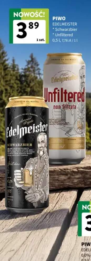 Piwo Edelmeister Schwarzbier +1 wariant