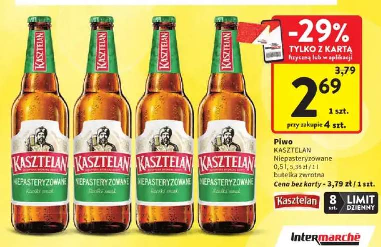 Piwo Kasztelan Niepasteryzowane