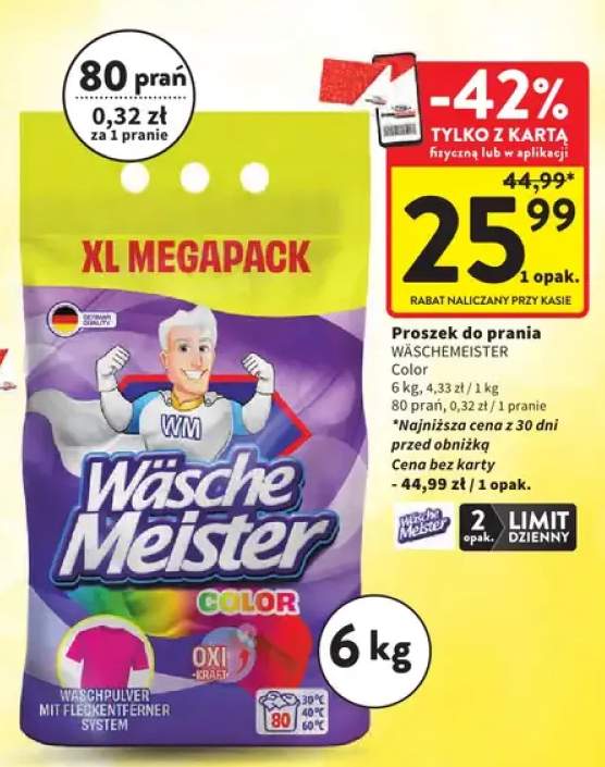 Proszek do prania WäscheMeister Color