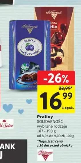 Praliny Śliwka Nałęczowska Solidarność +1 wariant